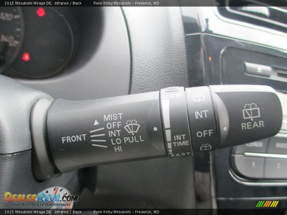 2015 Mitsubishi Mirage DE Infrared / Black Photo #17