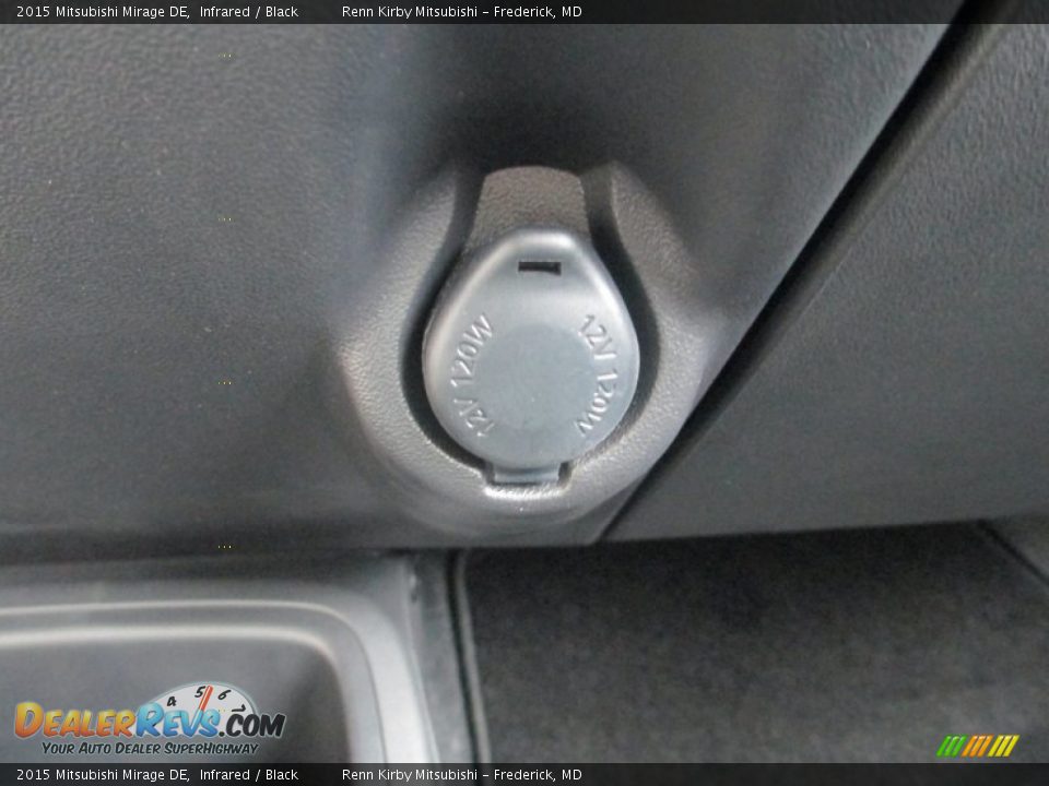 2015 Mitsubishi Mirage DE Infrared / Black Photo #20