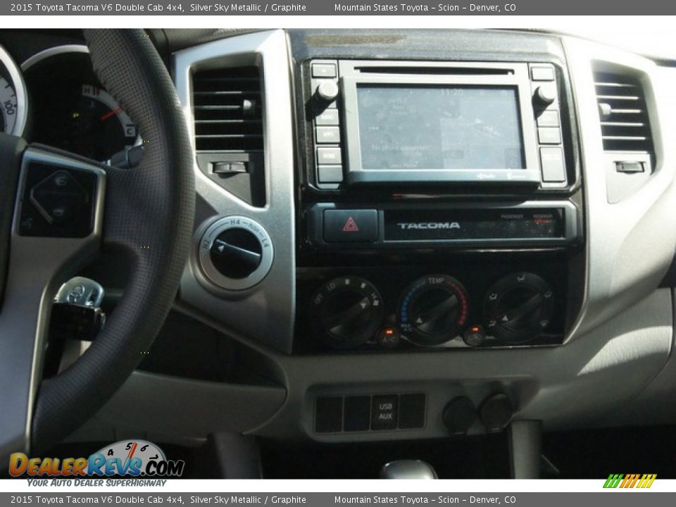 2015 Toyota Tacoma V6 Double Cab 4x4 Silver Sky Metallic / Graphite Photo #6