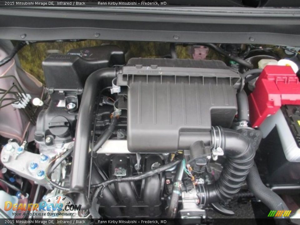 2015 Mitsubishi Mirage DE Infrared / Black Photo #27