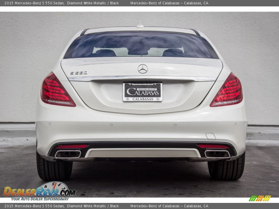 2015 Mercedes-Benz S 550 Sedan Diamond White Metallic / Black Photo #3