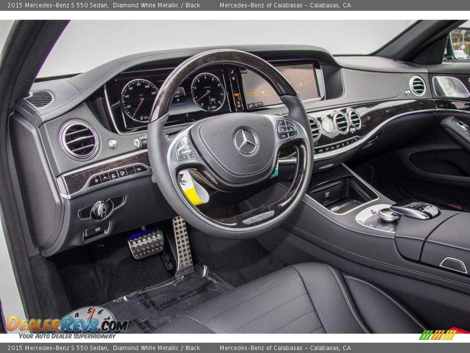 2015 Mercedes-Benz S 550 Sedan Diamond White Metallic / Black Photo #5