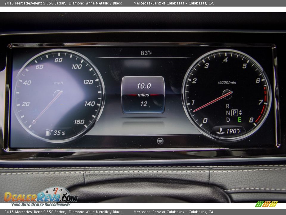 2015 Mercedes-Benz S 550 Sedan Diamond White Metallic / Black Photo #6