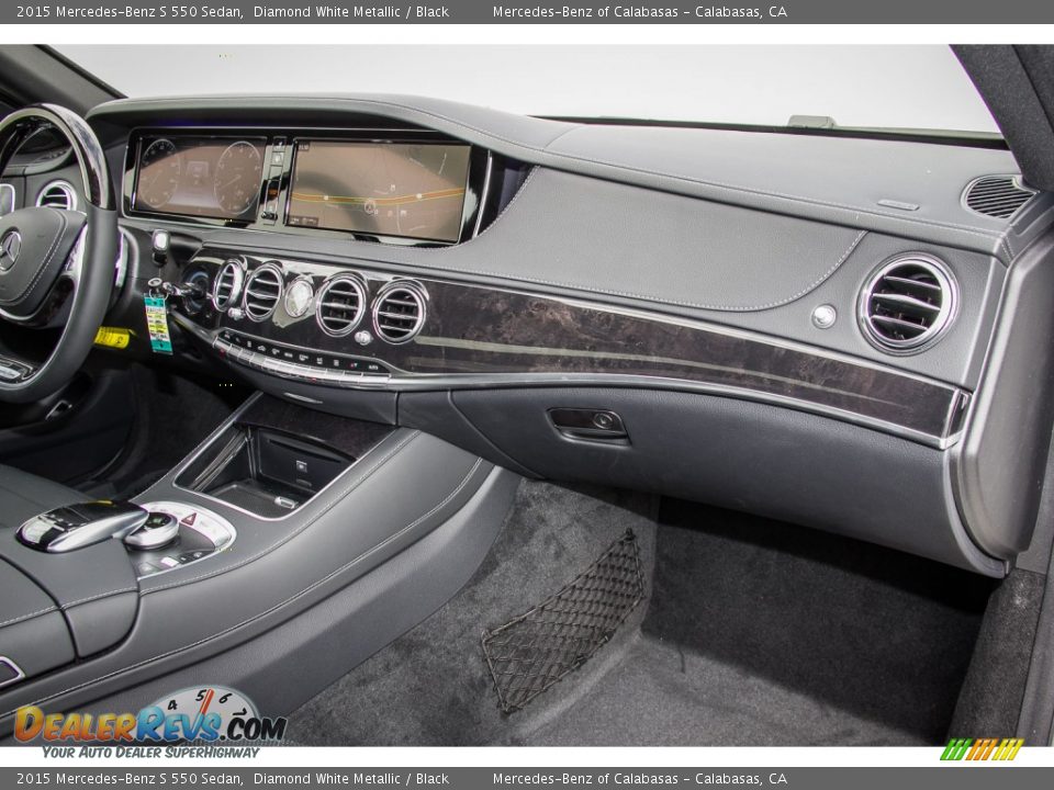 2015 Mercedes-Benz S 550 Sedan Diamond White Metallic / Black Photo #8