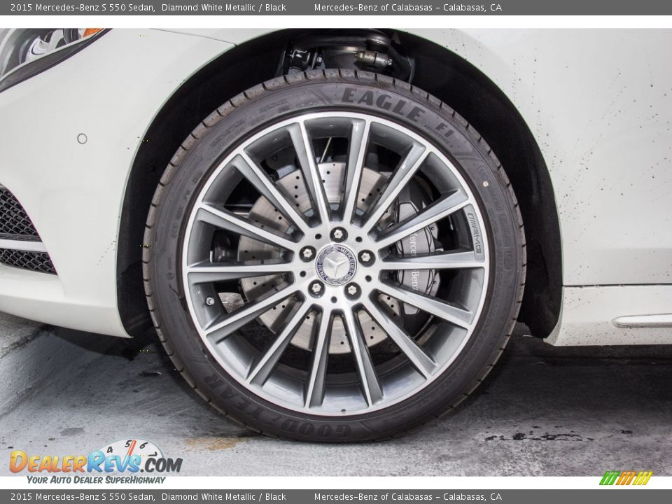 2015 Mercedes-Benz S 550 Sedan Diamond White Metallic / Black Photo #10