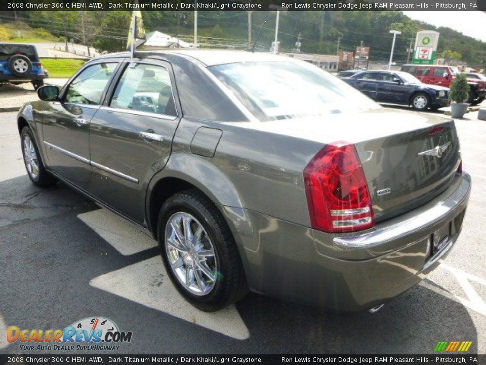 2008 Chrysler 300 C HEMI AWD Dark Titanium Metallic / Dark Khaki/Light Graystone Photo #3