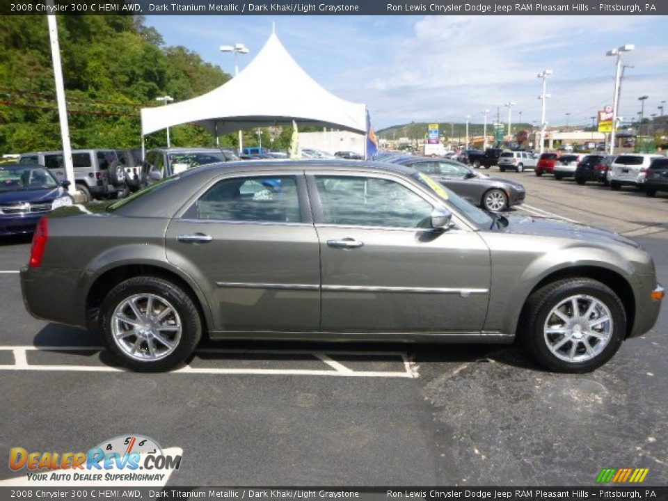2008 Chrysler 300 C HEMI AWD Dark Titanium Metallic / Dark Khaki/Light Graystone Photo #6