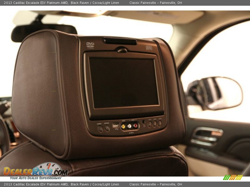 2013 Cadillac Escalade ESV Platinum AWD Black Raven / Cocoa/Light Linen Photo #10