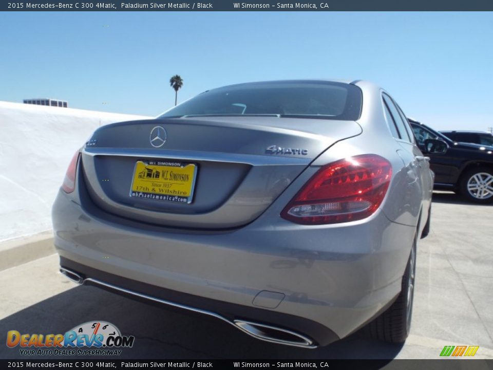 2015 Mercedes-Benz C 300 4Matic Paladium Silver Metallic / Black Photo #4
