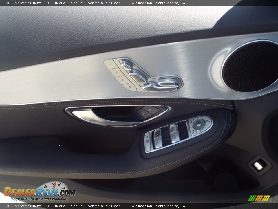 2015 Mercedes-Benz C 300 4Matic Paladium Silver Metallic / Black Photo #6