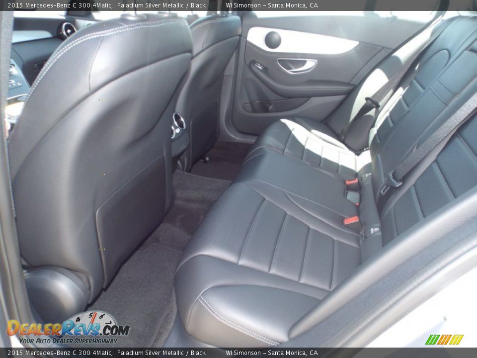 2015 Mercedes-Benz C 300 4Matic Paladium Silver Metallic / Black Photo #8