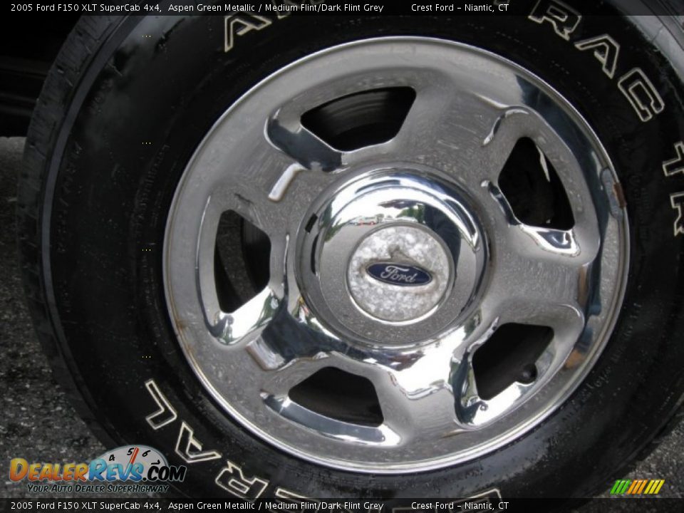 2005 Ford F150 XLT SuperCab 4x4 Aspen Green Metallic / Medium Flint/Dark Flint Grey Photo #9
