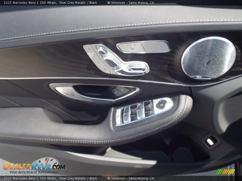 2015 Mercedes-Benz C 300 4Matic Steel Grey Metallic / Black Photo #6
