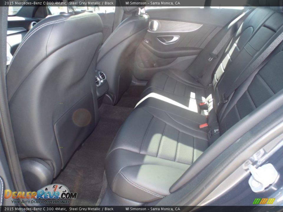2015 Mercedes-Benz C 300 4Matic Steel Grey Metallic / Black Photo #8