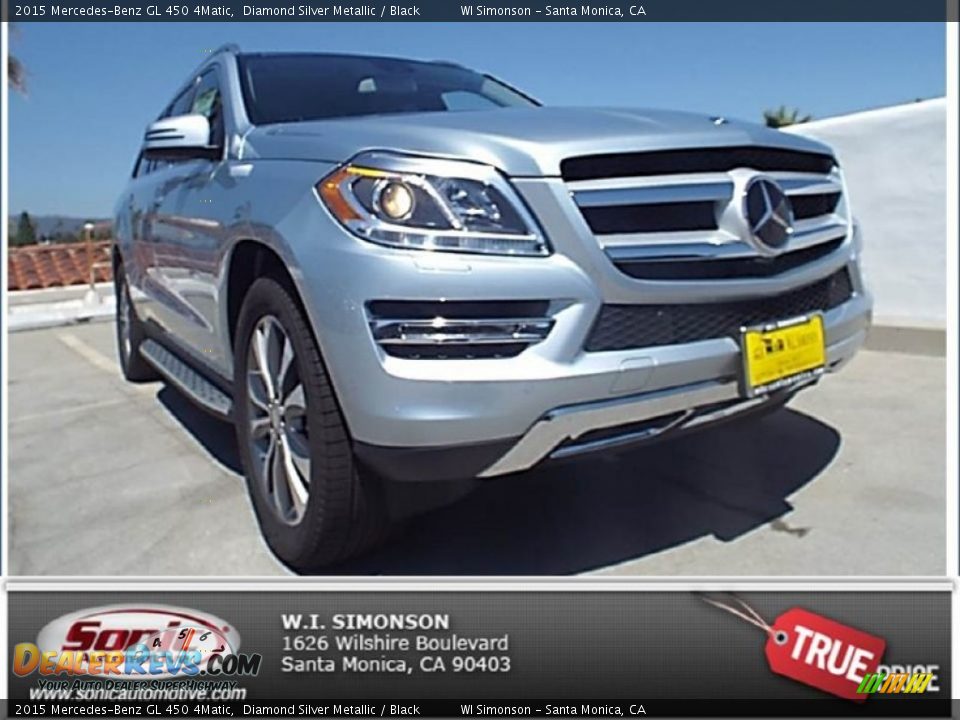 2015 Mercedes-Benz GL 450 4Matic Diamond Silver Metallic / Black Photo #1
