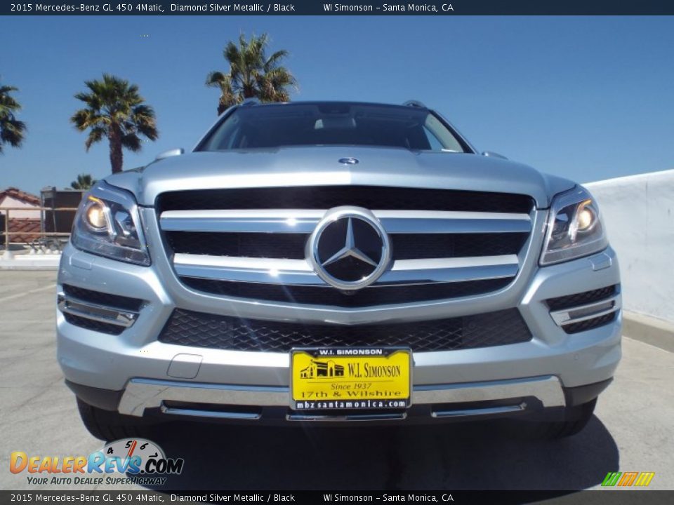 2015 Mercedes-Benz GL 450 4Matic Diamond Silver Metallic / Black Photo #2