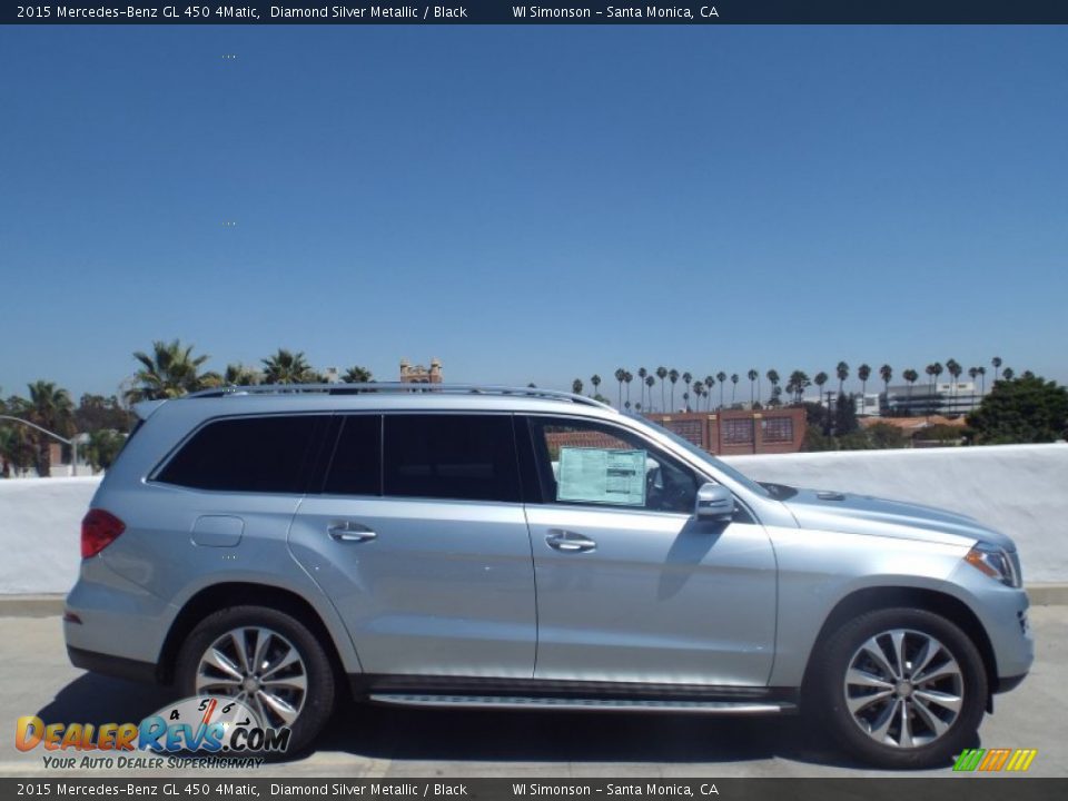 2015 Mercedes-Benz GL 450 4Matic Diamond Silver Metallic / Black Photo #3