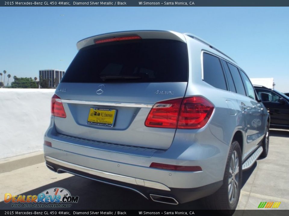 2015 Mercedes-Benz GL 450 4Matic Diamond Silver Metallic / Black Photo #4