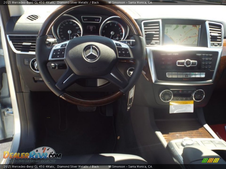 2015 Mercedes-Benz GL 450 4Matic Diamond Silver Metallic / Black Photo #9