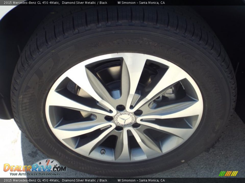 2015 Mercedes-Benz GL 450 4Matic Diamond Silver Metallic / Black Photo #10