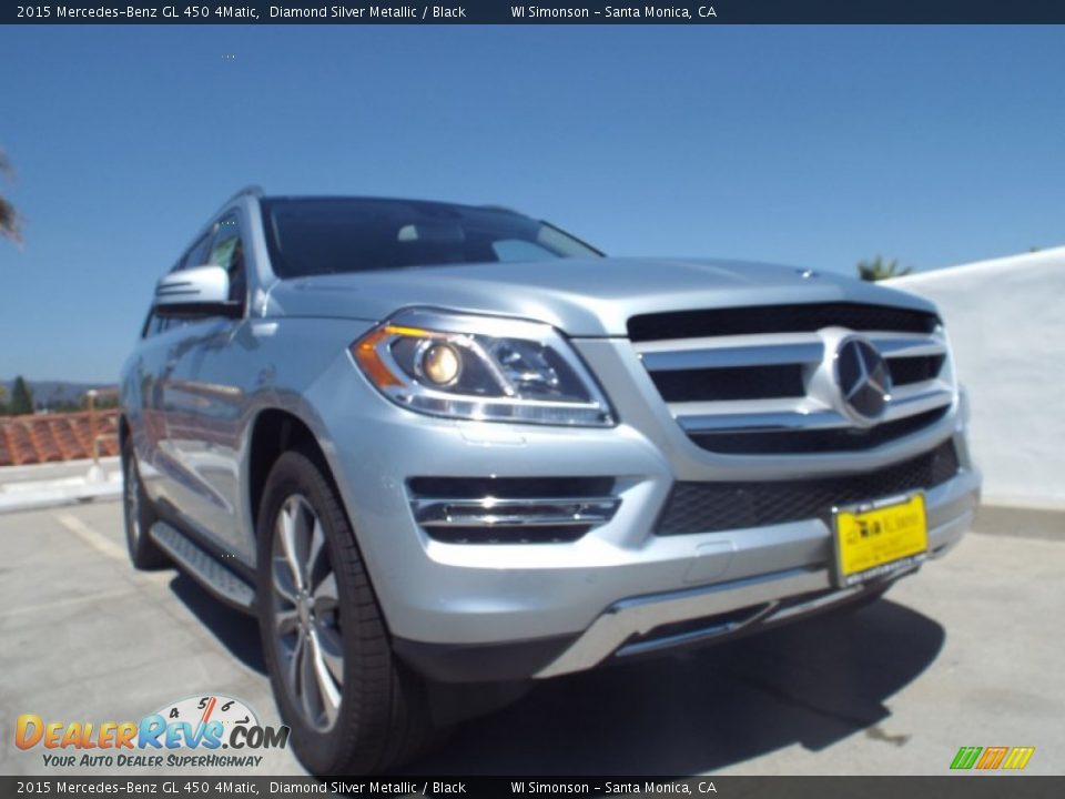 2015 Mercedes-Benz GL 450 4Matic Diamond Silver Metallic / Black Photo #11