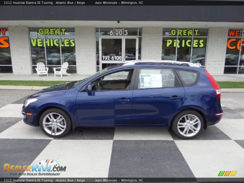 2012 Hyundai Elantra SE Touring Atlantic Blue / Beige Photo #1