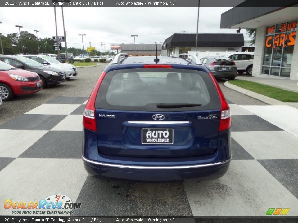 2012 Hyundai Elantra SE Touring Atlantic Blue / Beige Photo #4