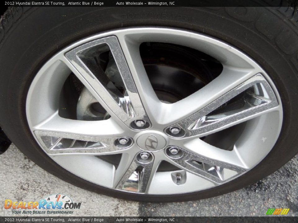 2012 Hyundai Elantra SE Touring Atlantic Blue / Beige Photo #7