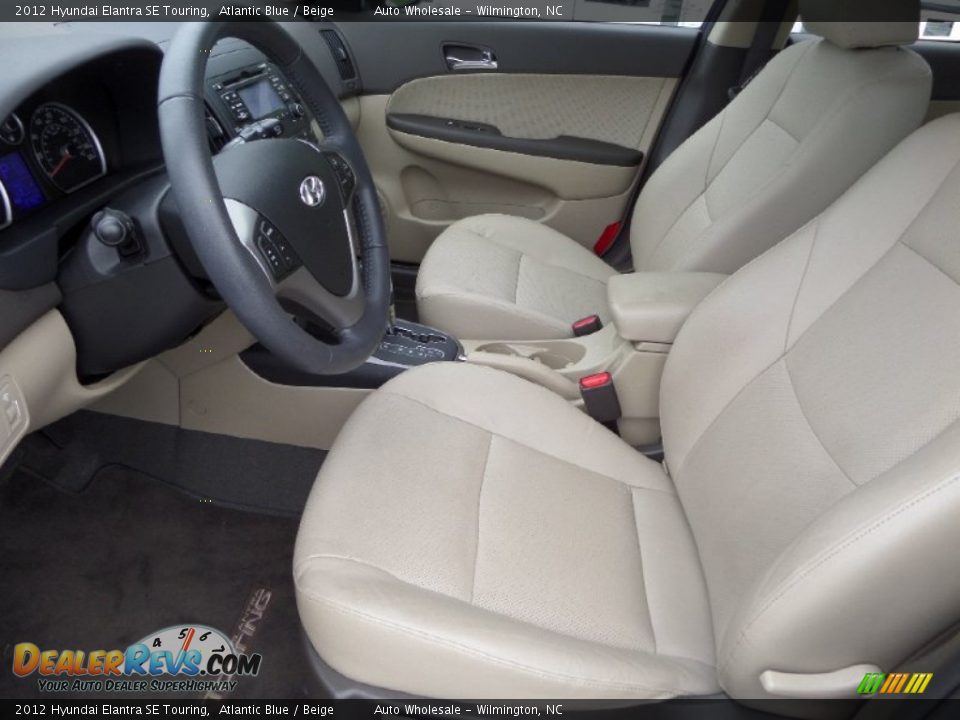 2012 Hyundai Elantra SE Touring Atlantic Blue / Beige Photo #10