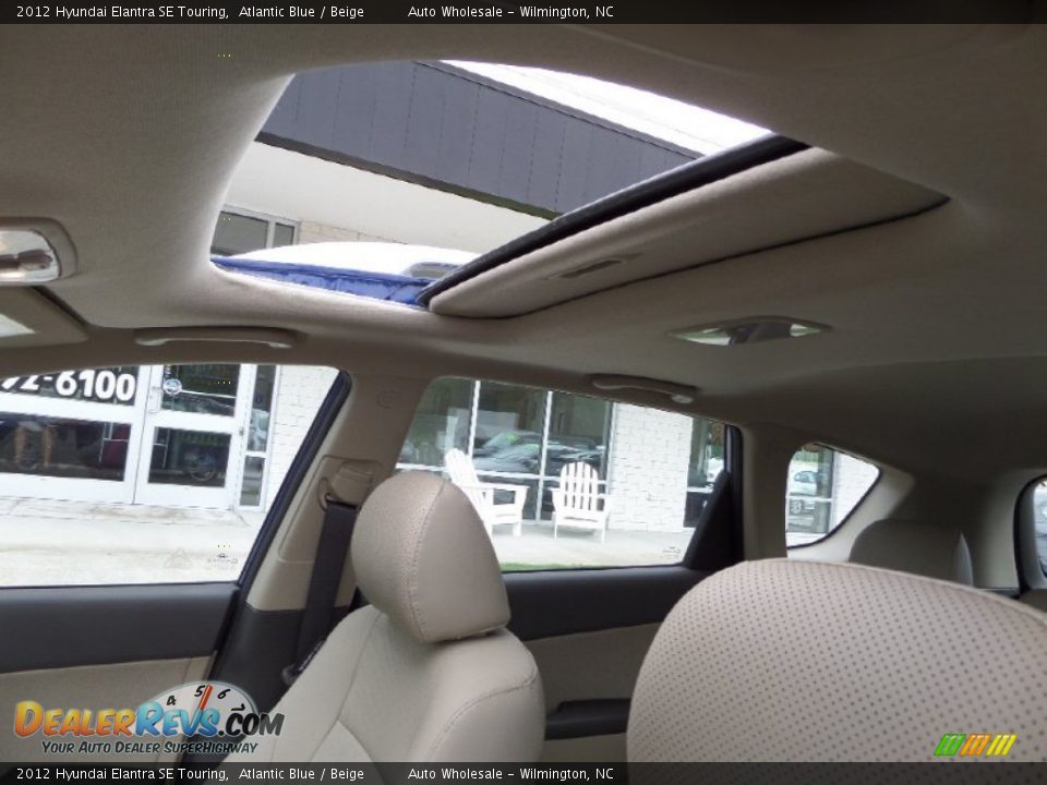2012 Hyundai Elantra SE Touring Atlantic Blue / Beige Photo #11