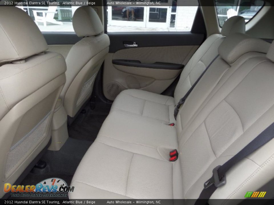 2012 Hyundai Elantra SE Touring Atlantic Blue / Beige Photo #12