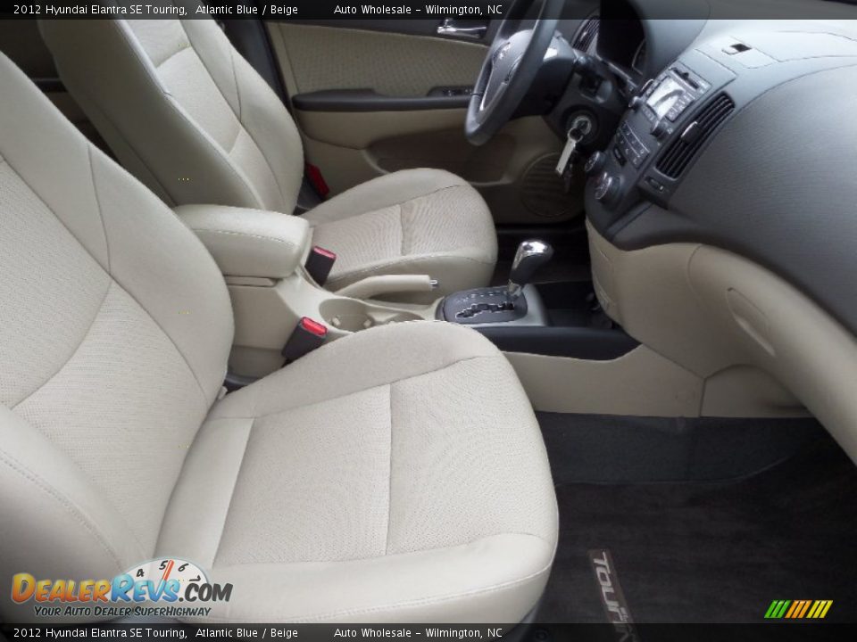 2012 Hyundai Elantra SE Touring Atlantic Blue / Beige Photo #13