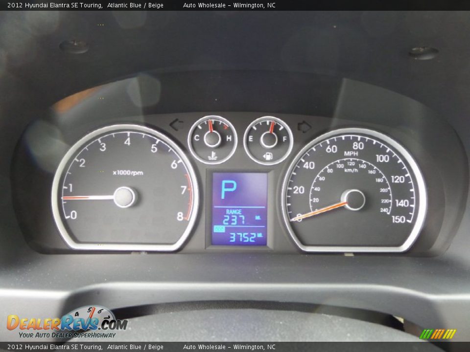 2012 Hyundai Elantra SE Touring Atlantic Blue / Beige Photo #16