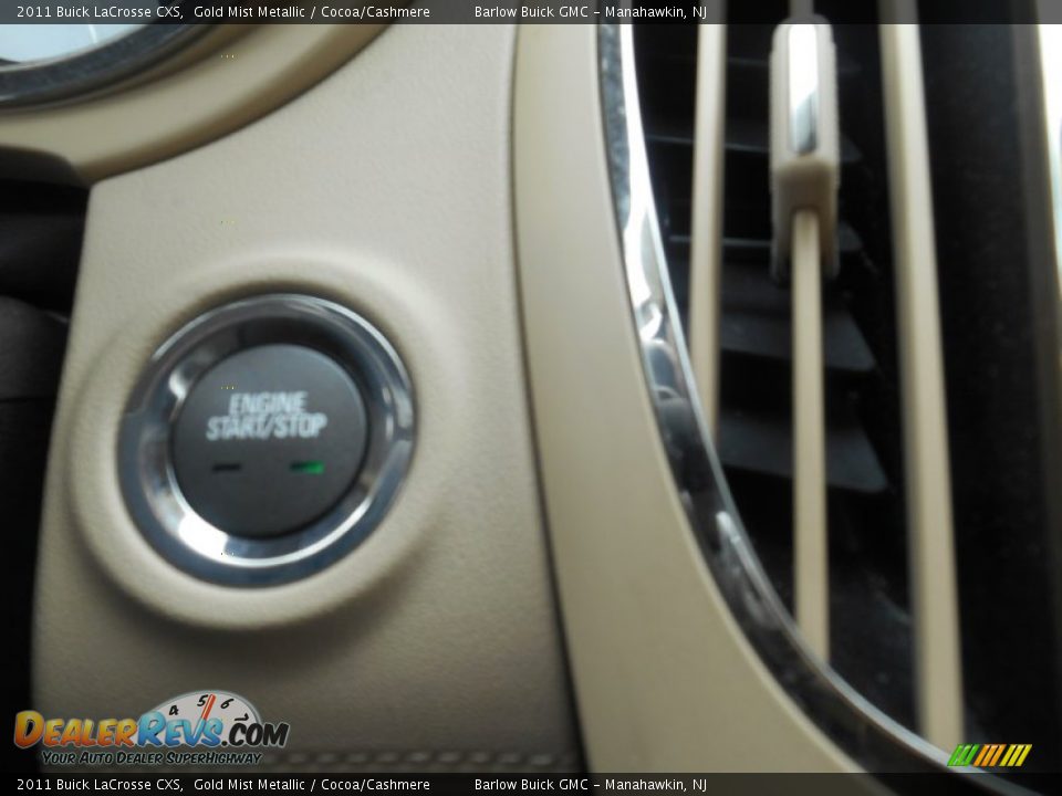 2011 Buick LaCrosse CXS Gold Mist Metallic / Cocoa/Cashmere Photo #30
