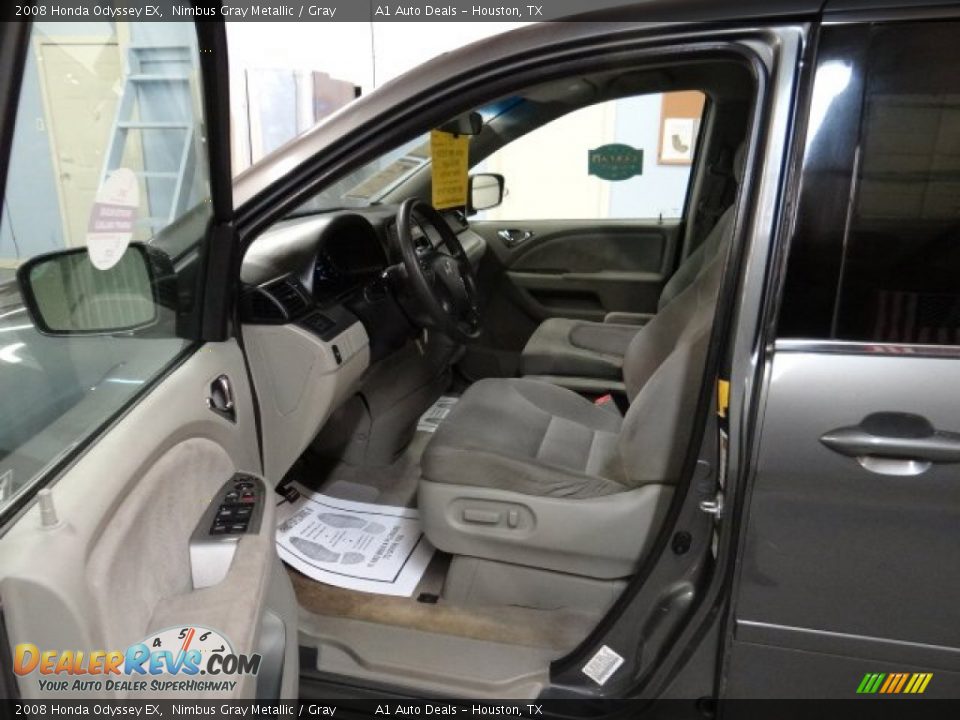 2008 Honda Odyssey EX Nimbus Gray Metallic / Gray Photo #7