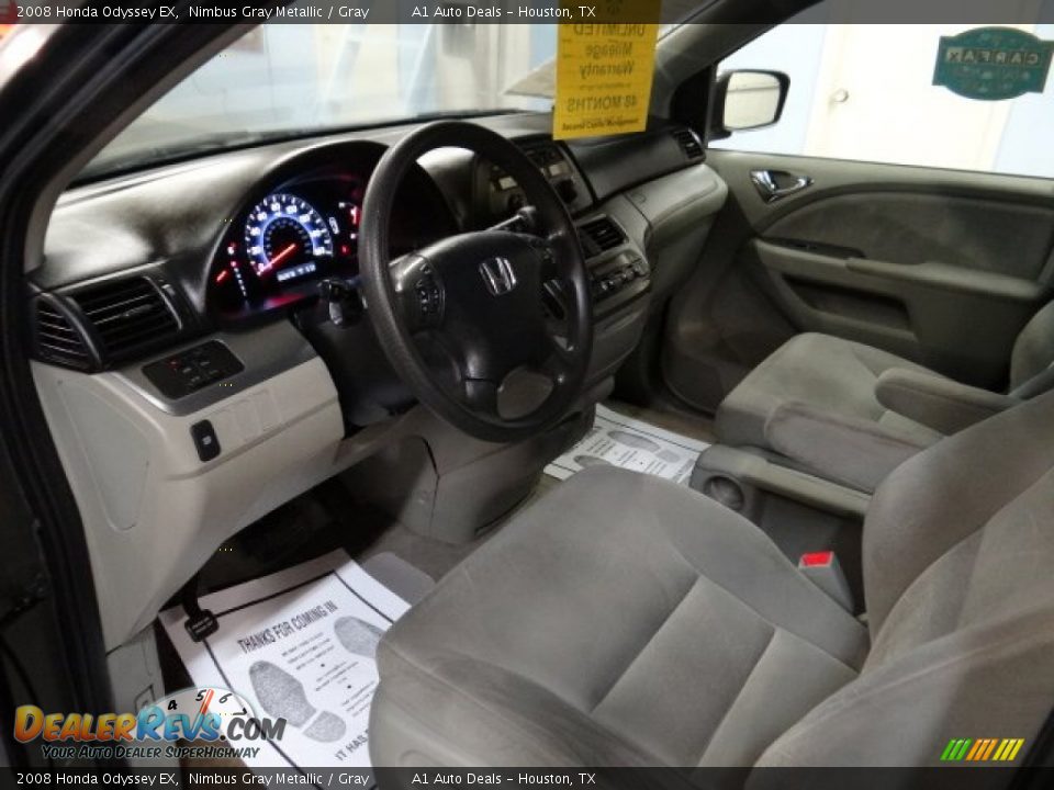 2008 Honda Odyssey EX Nimbus Gray Metallic / Gray Photo #10