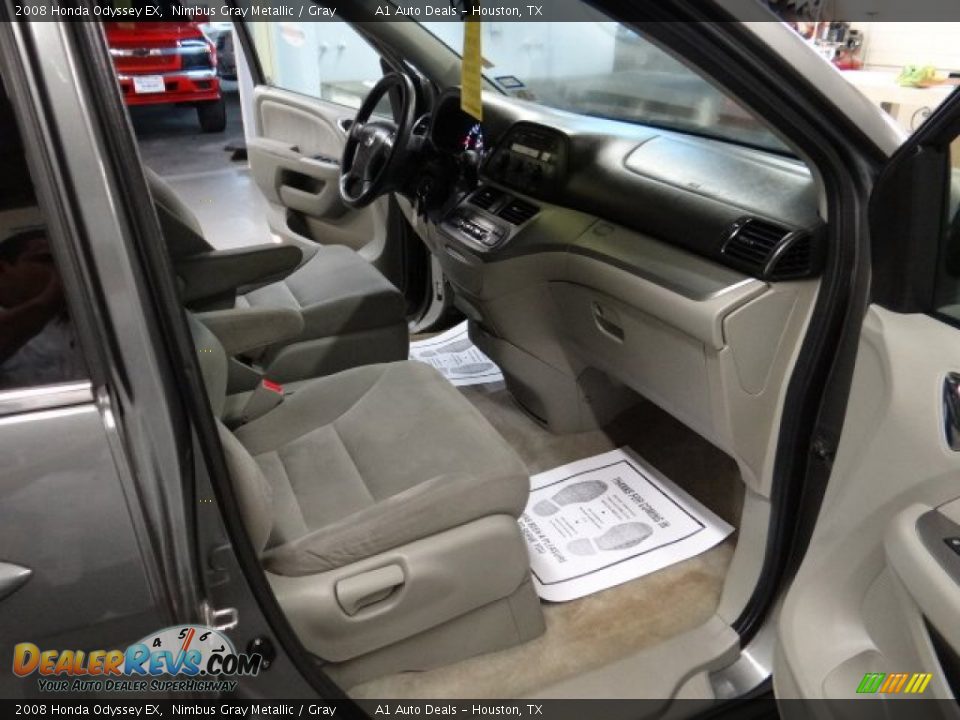 2008 Honda Odyssey EX Nimbus Gray Metallic / Gray Photo #16