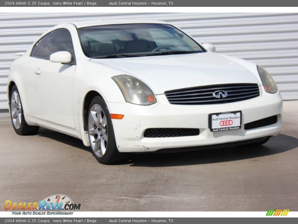 2004 Infiniti G 35 Coupe Ivory White Pearl / Beige Photo #1