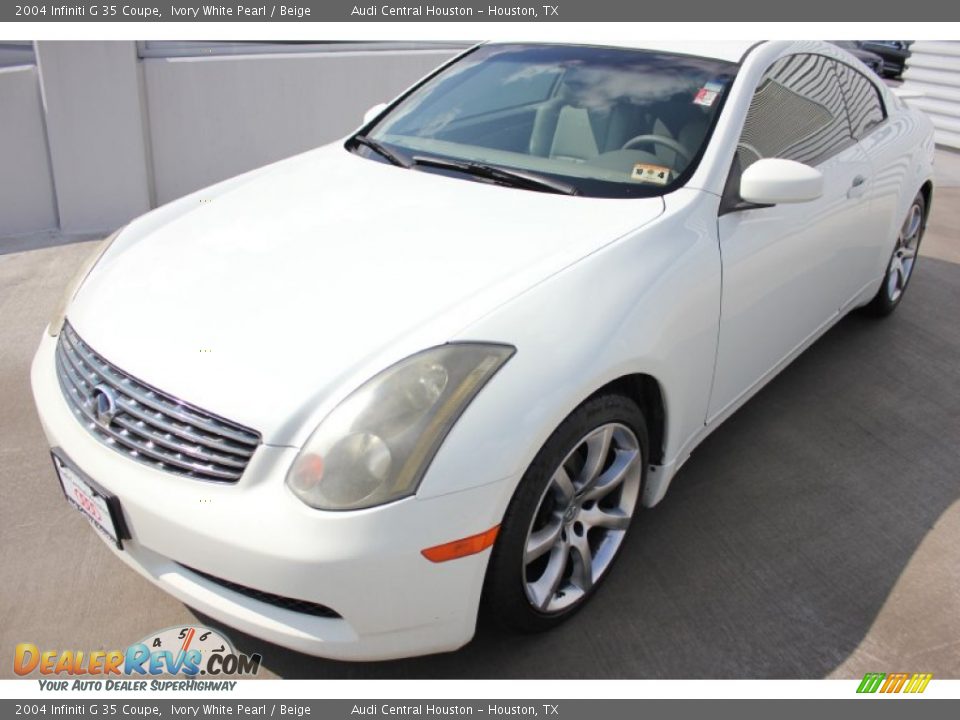 2004 Infiniti G 35 Coupe Ivory White Pearl / Beige Photo #3