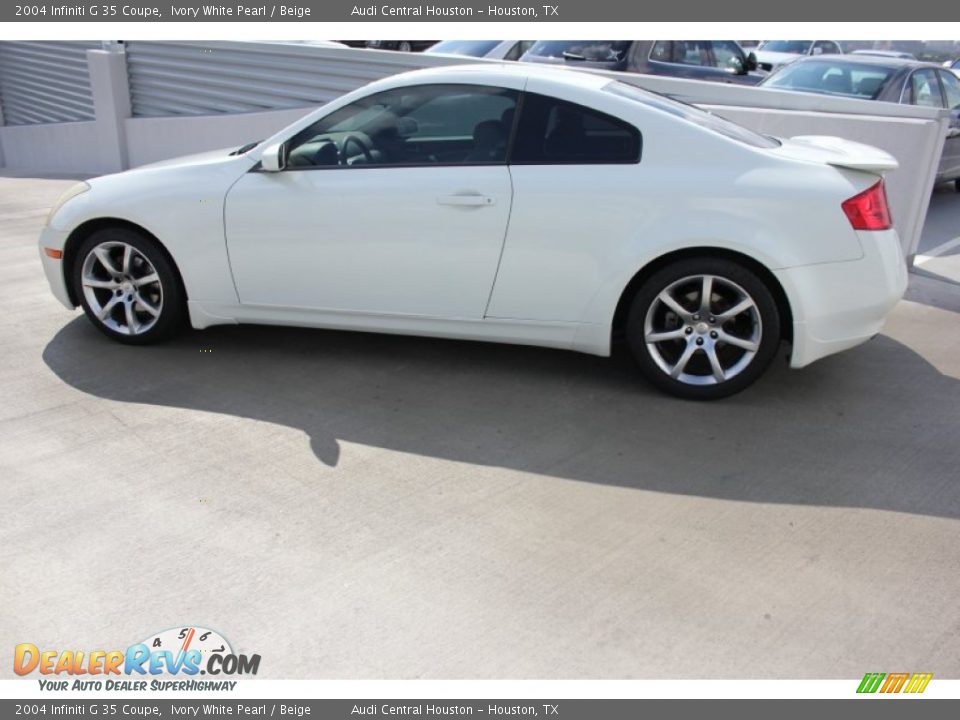 2004 Infiniti G 35 Coupe Ivory White Pearl / Beige Photo #5