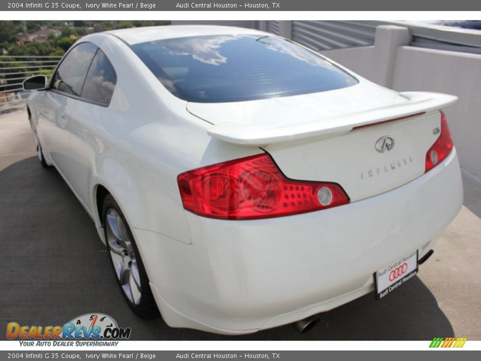 2004 Infiniti G 35 Coupe Ivory White Pearl / Beige Photo #6