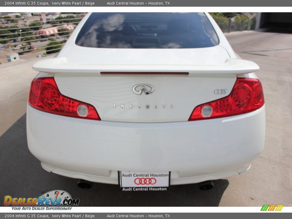 2004 Infiniti G 35 Coupe Ivory White Pearl / Beige Photo #7