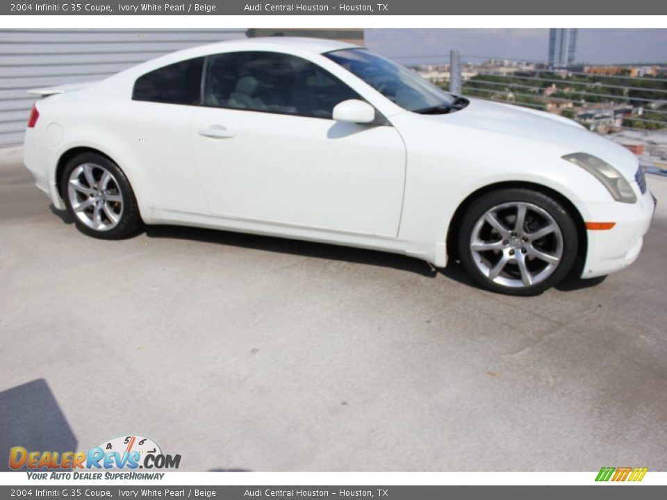 2004 Infiniti G 35 Coupe Ivory White Pearl / Beige Photo #9