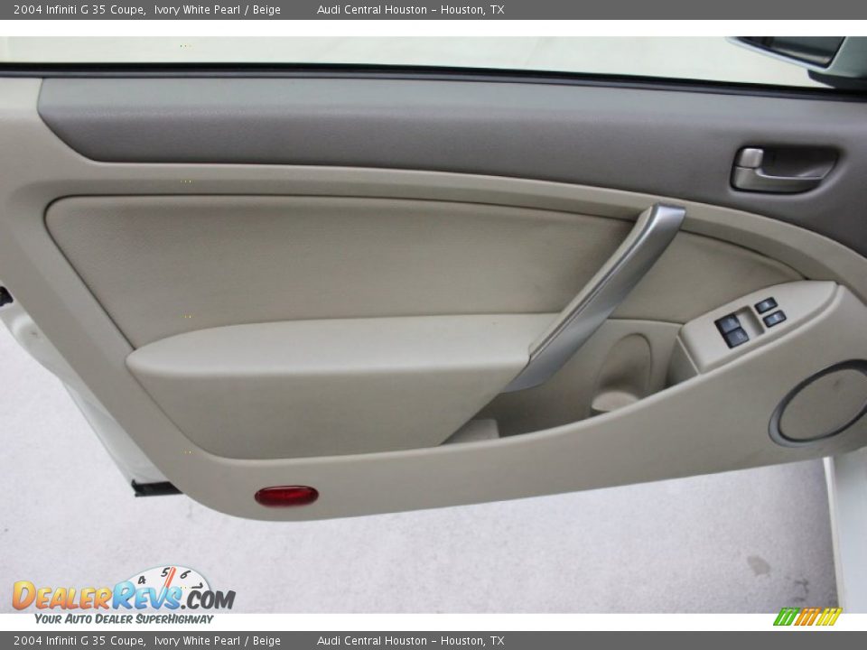 2004 Infiniti G 35 Coupe Ivory White Pearl / Beige Photo #10