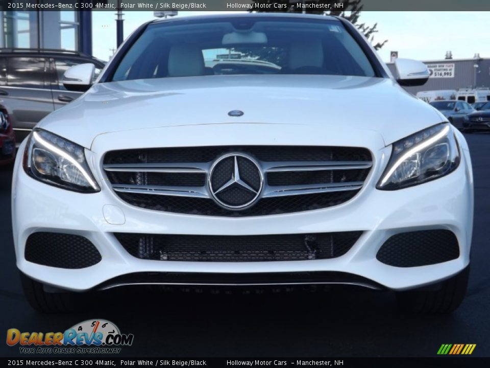2015 Mercedes-Benz C 300 4Matic Polar White / Silk Beige/Black Photo #2