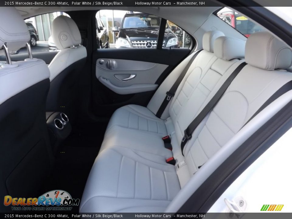 2015 Mercedes-Benz C 300 4Matic Polar White / Silk Beige/Black Photo #6