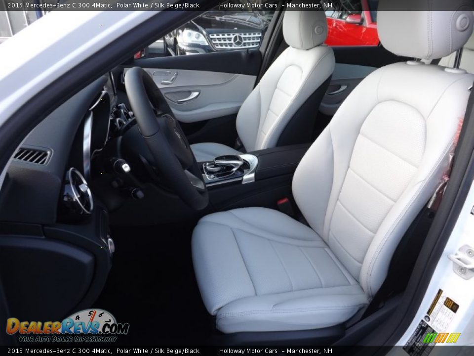 2015 Mercedes-Benz C 300 4Matic Polar White / Silk Beige/Black Photo #10