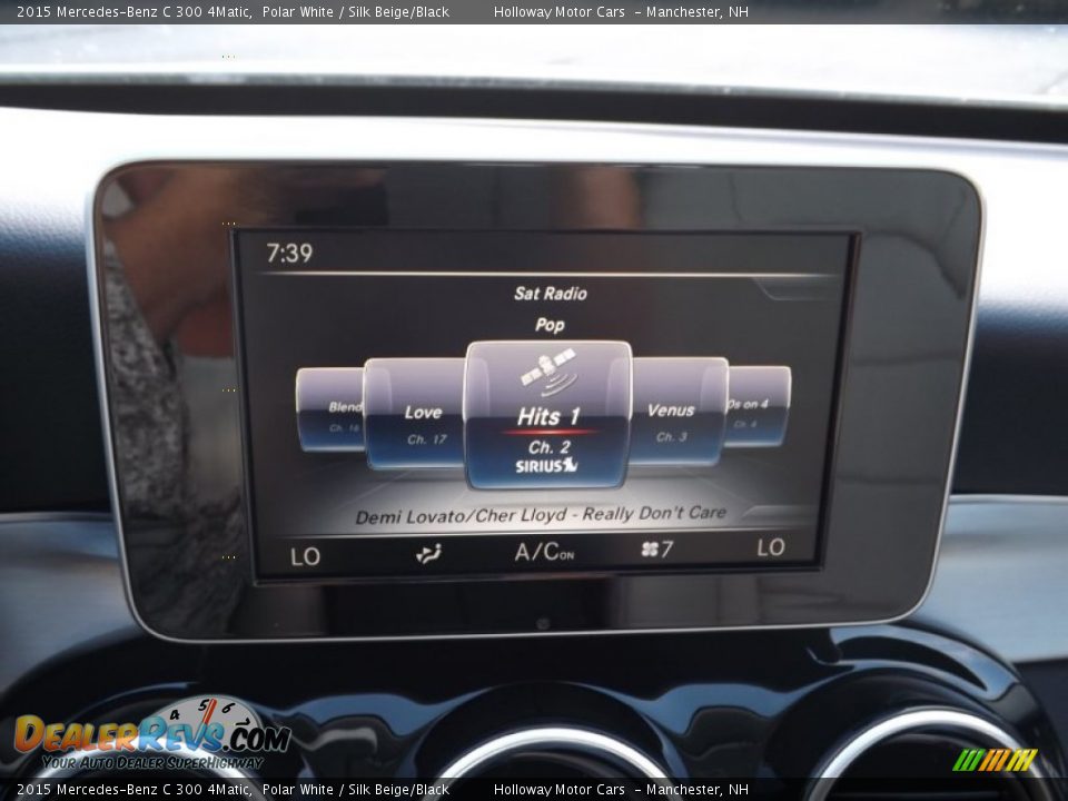 2015 Mercedes-Benz C 300 4Matic Polar White / Silk Beige/Black Photo #12
