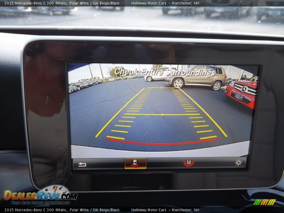 2015 Mercedes-Benz C 300 4Matic Polar White / Silk Beige/Black Photo #13
