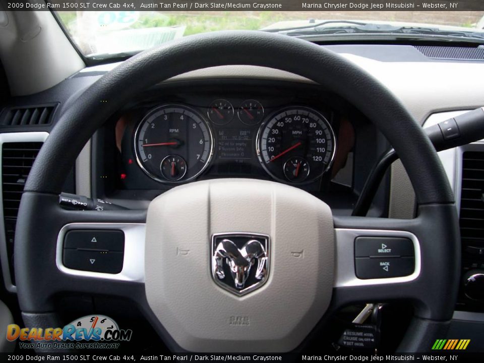 2009 Dodge Ram 1500 SLT Crew Cab 4x4 Austin Tan Pearl / Dark Slate/Medium Graystone Photo #27